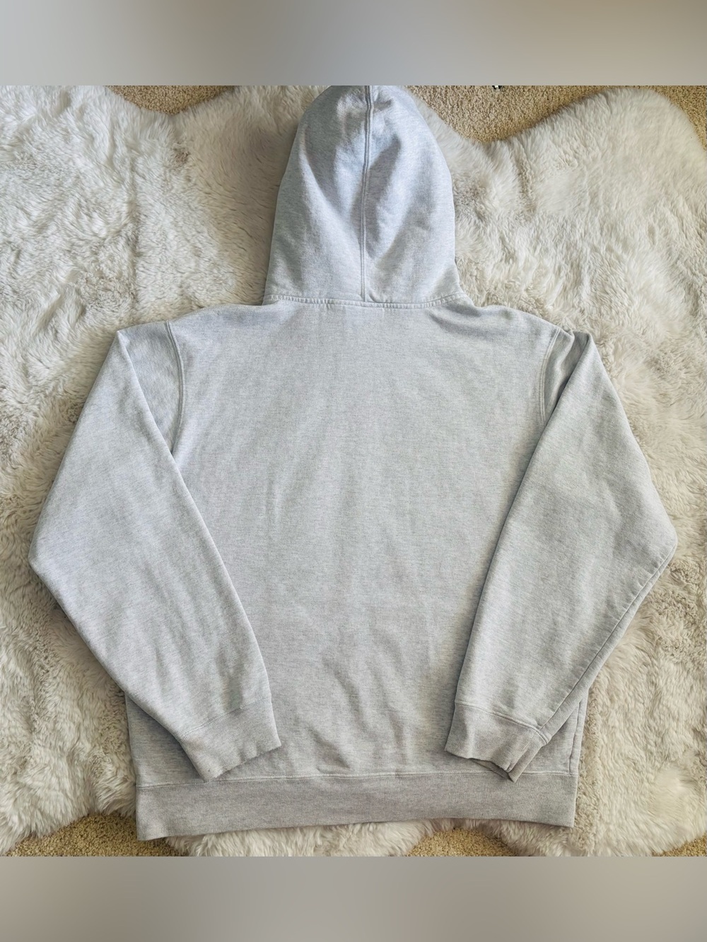 Supreme Small Box Zip Up Grey Gray Sweat Shirt Hoodie Size: Large - Picture 2 of 7